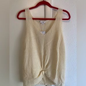 Crème knit tank